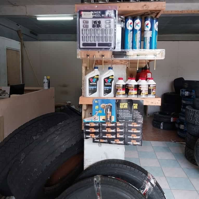 Automotive supplies available at the shop